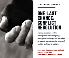 conflict course resolution training workers funded youth eu vsi